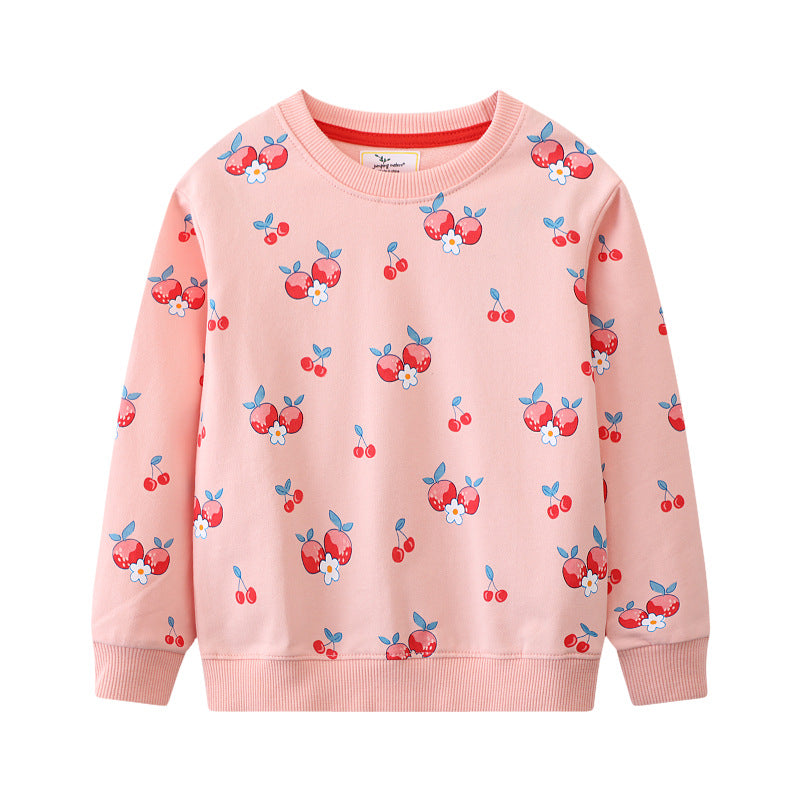 Mädchen Sweatshirt mit fröhlichem Kirsch-Design Echo Archiv