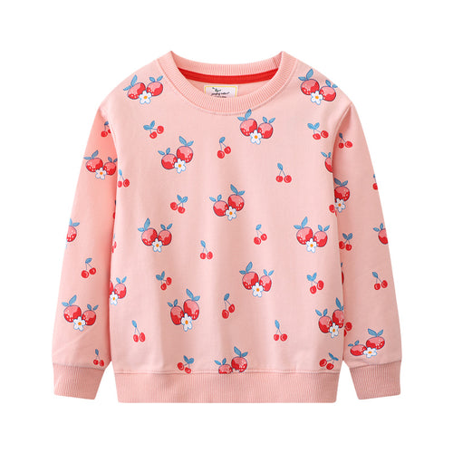 Mädchen Sweatshirt mit fröhlichem Kirsch-Design Echo Archiv