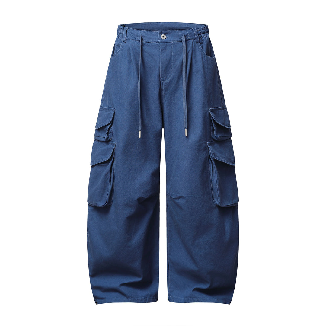 Damen Utility-Cargo-Culotte mit weitem Bein, elastischem Bund und Pattentaschen Echoarchiv