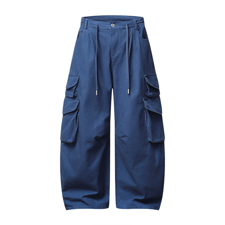 Damen Utility-Cargo-Culotte mit weitem Bein, elastischem Bund und Pattentaschen Echoarchiv
