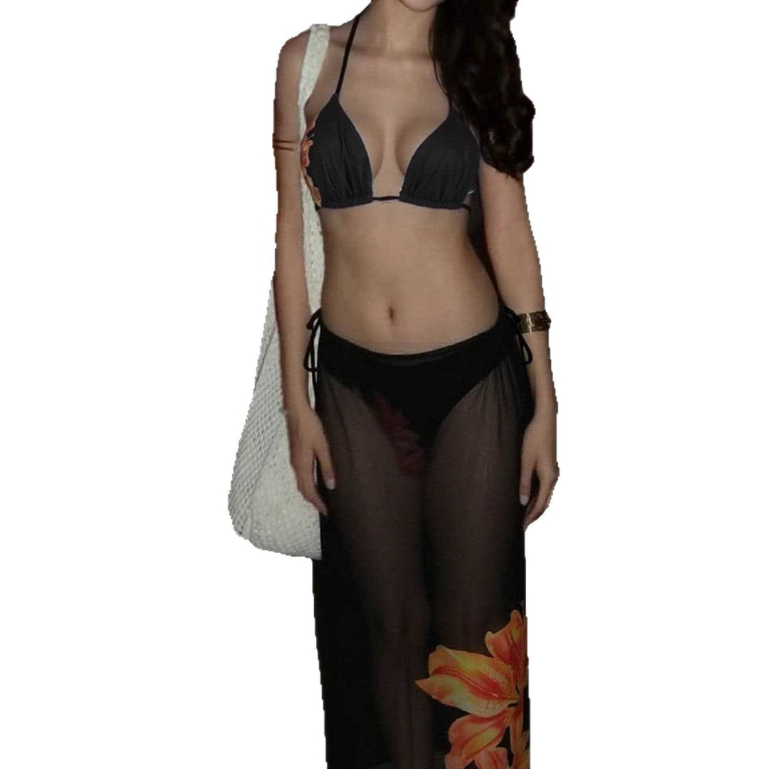 Damen Bikinis mit elegante durchsichtige Strandüberwürfe Echo Archiv