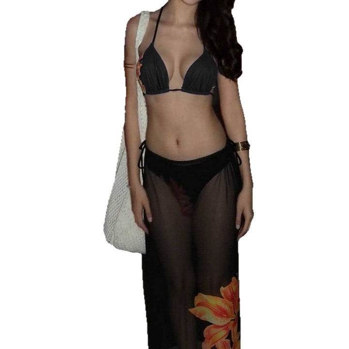 Damen Bikinis mit elegante durchsichtige Strandüberwürfe Echo Archiv