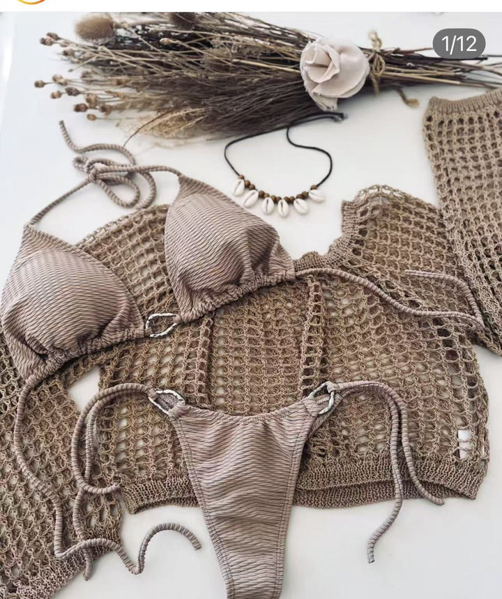 Damen luxuriöses Häkel-Bikini-Set Echo Archiv