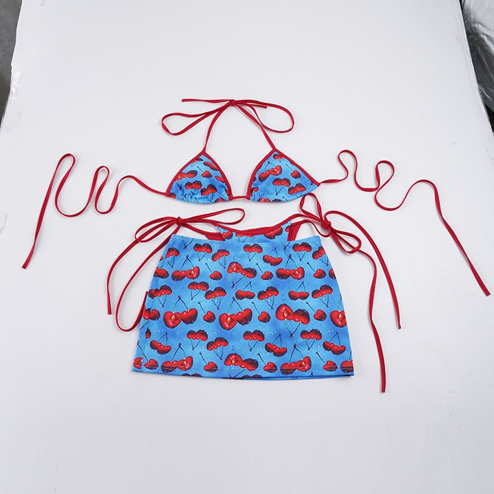 Damen Bikini-Set mit fruchtigem Design und verstellbaren Trägern Echo Archiv