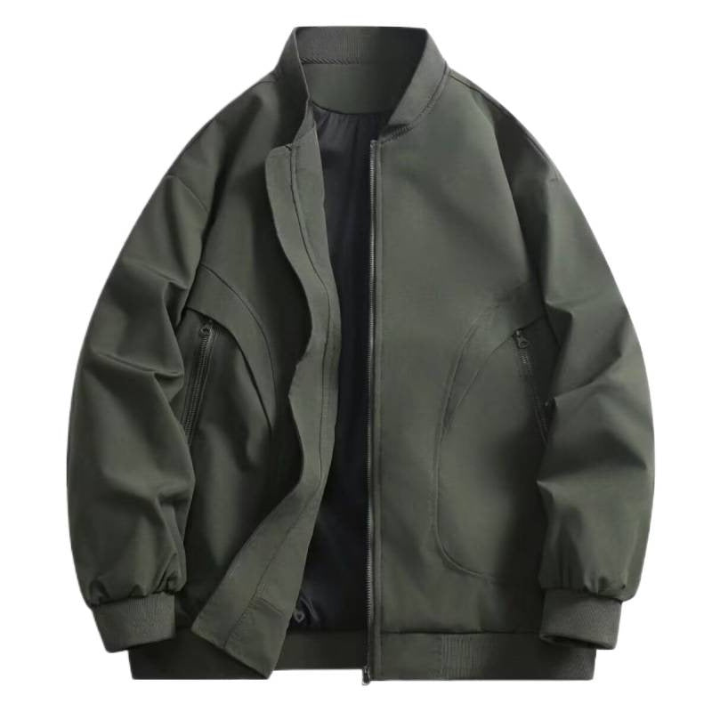 Unisex sportliche Steppjacke mit hochgeschloßener Kragen und praktischen Taschen Echoarchiv