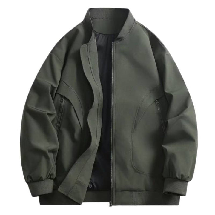 Unisex sportliche Steppjacke mit hochgeschloßener Kragen und praktischen Taschen Echoarchiv