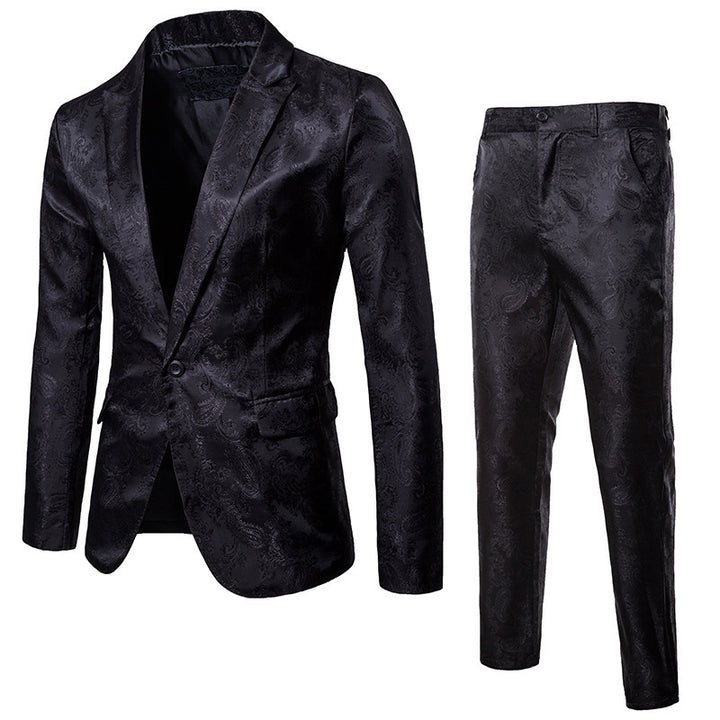 Herren elegantes Anzug-Set mit feinem Paisleymuster Echoarchiv