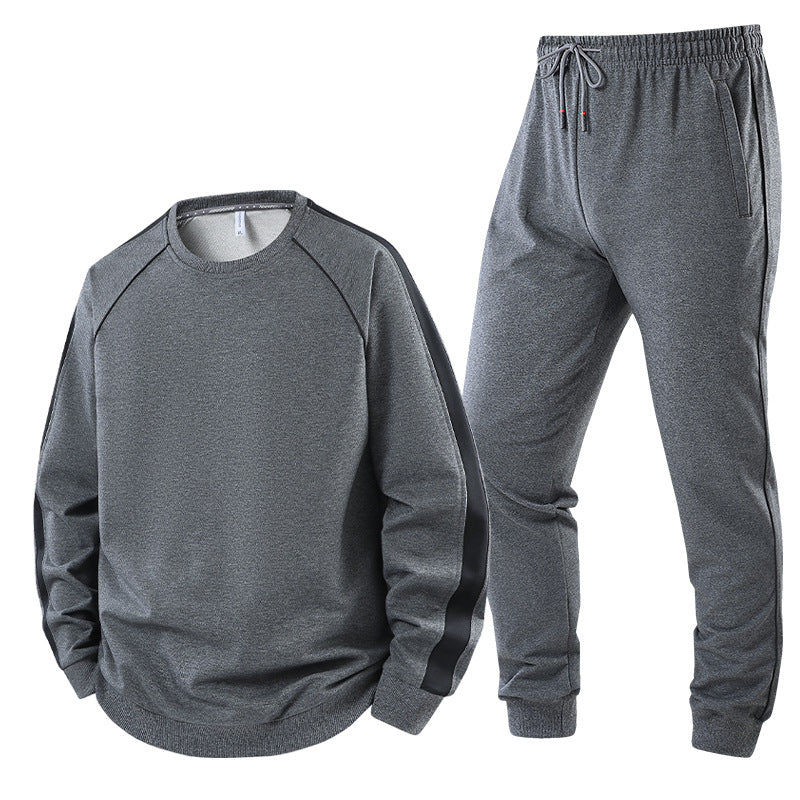 Herren Freizeit-Trainingsanzug-Set aus weichem Jersey mit Raglanärmeln & elastischem Kordelbund Echoarchiv