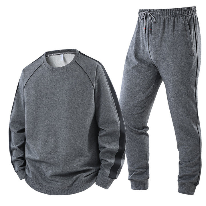 Herren Freizeit-Trainingsanzug-Set aus weichem Jersey mit Raglanärmeln & elastischem Kordelbund Echoarchiv