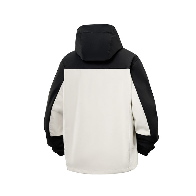 Herren Softshell-Outdoorjacke mit Kapuze, wasserabweisend und kontrastierenden Einsätzen Echo Archiv