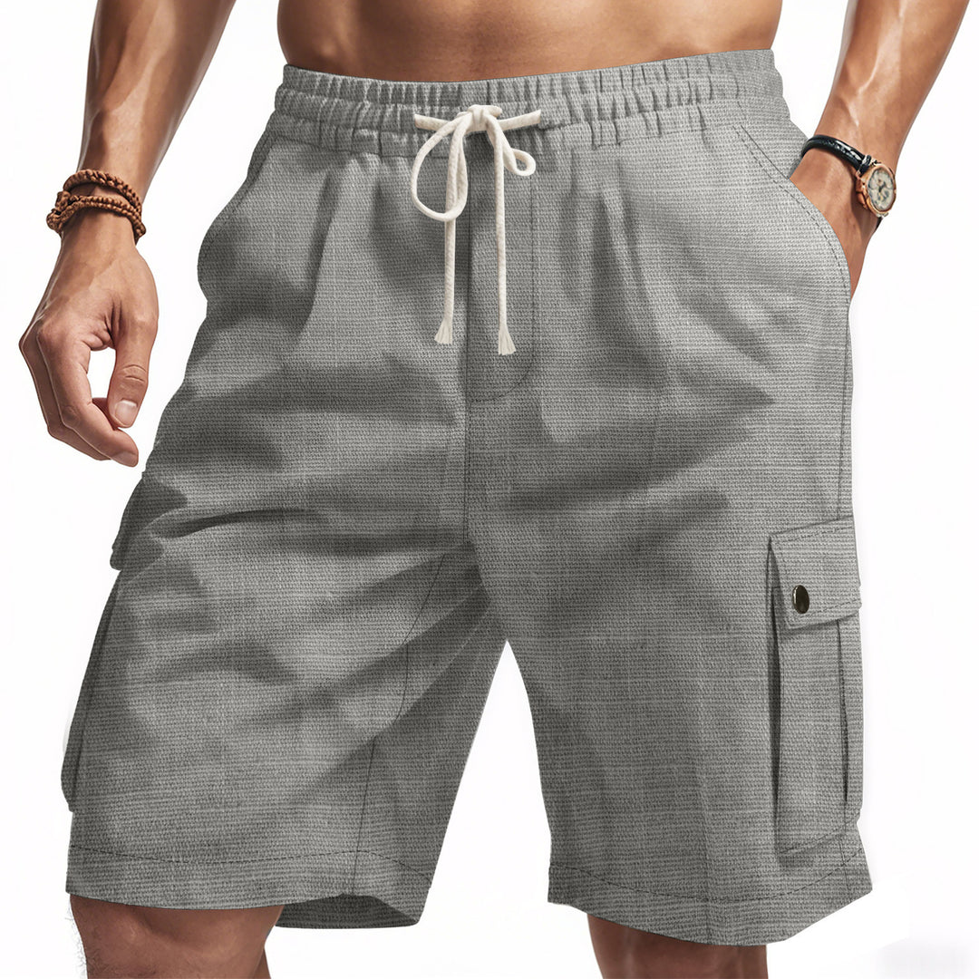 Herren lässige Cargo-Shorts mit elastischem Bund und praktischen Taschen Echoarchiv