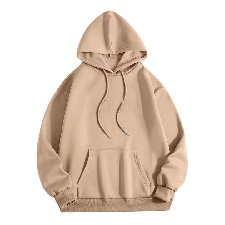 Unisex Oversize-Fleece-Hoodie mit tiefer Schulter, Kängurutasche und breitem Rippbund Echo Archiv