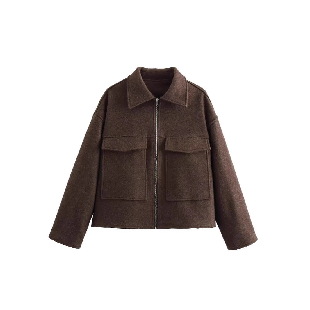 Damen Wärmeisolierte Overshirtjacke Echoarchiv