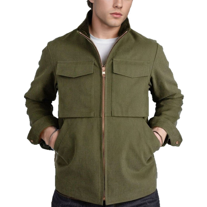 Herren modische Übergangsjacke mit praktischen Taschen Echoarchiv