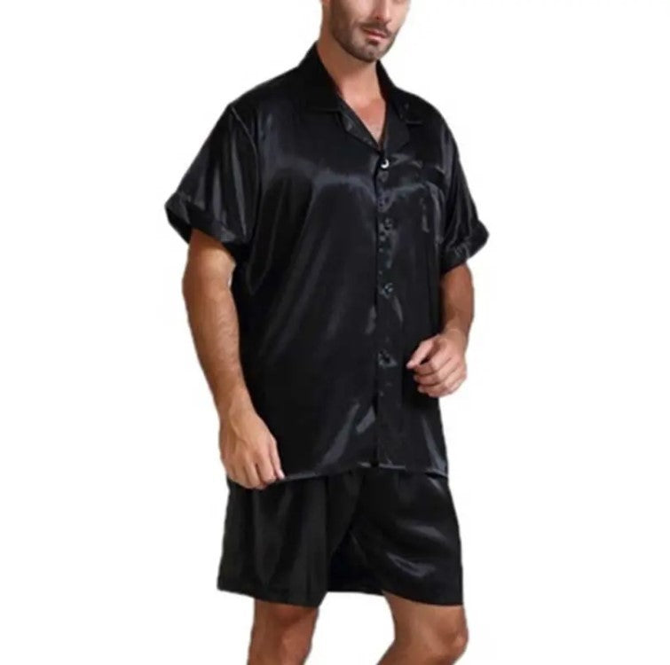 Herren Satin Schlafanzug Set Echoarchiv