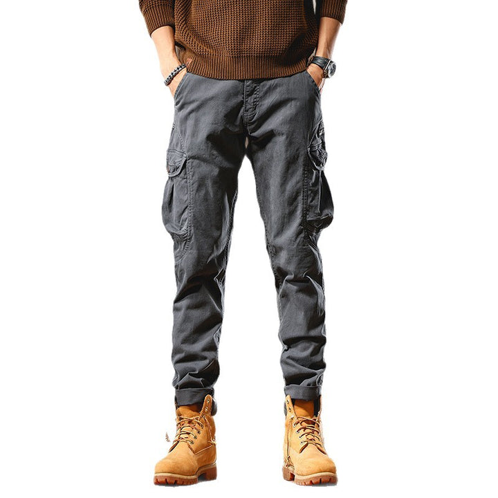 Herren Slim-Fit Cargo-Hose aus Baumwoll-Twill mit Multifachtaschen Echo Archiv