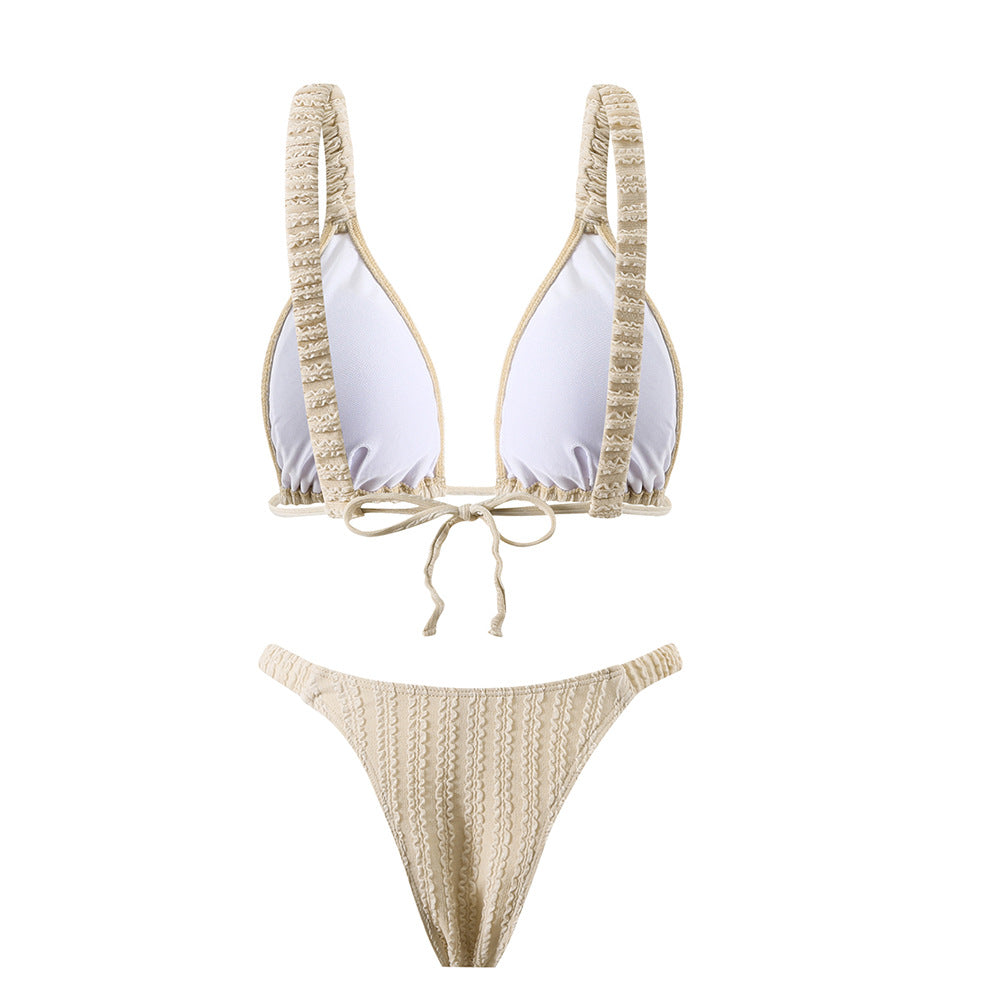 Damen Triangel-Bikini mit Rüschen-Detail Echo Archiv