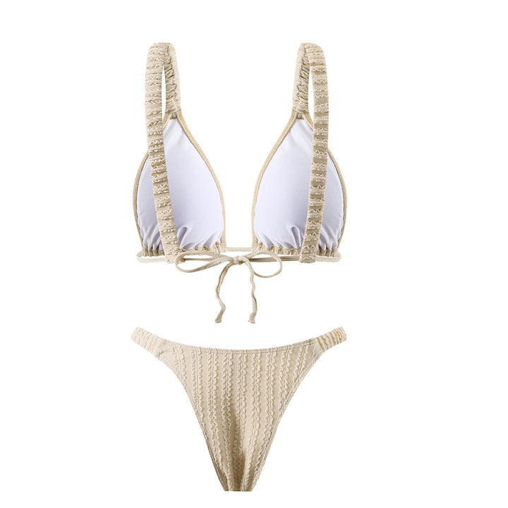 Damen Triangel-Bikini mit Rüschen-Detail Echo Archiv