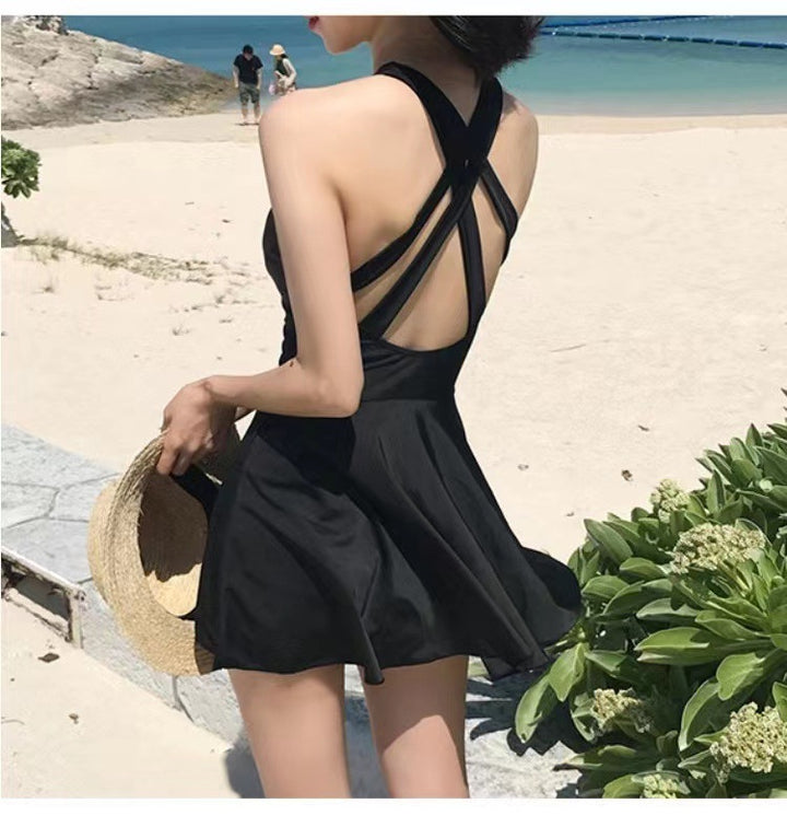 Damen Schwimmdress mit elegantem X-Träger-Design Echo Archiv