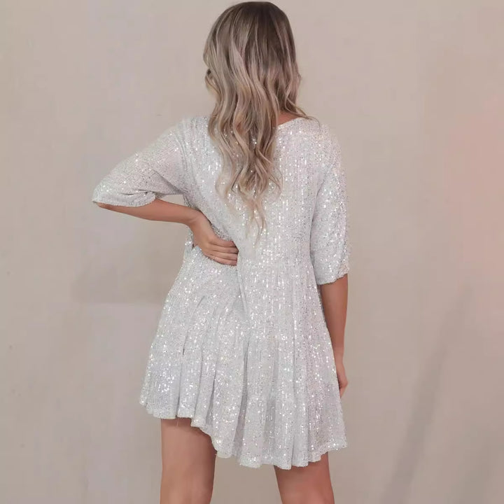 Damen Glitzerndes Kurzkleid Echo Archiv