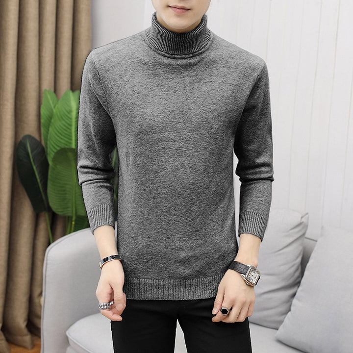 Herren modischer Rollkragenpullover mit feiner Struktur Echoarchiv