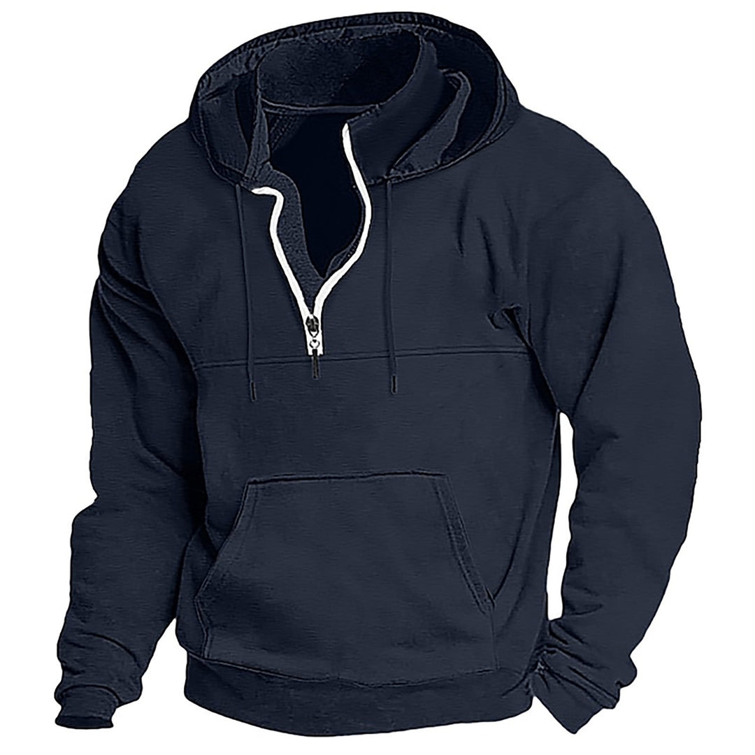 Herren Fleece Hoodie mit halbem Reißverschluss Echoarchiv