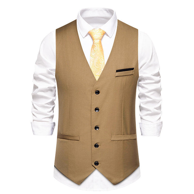 Herren elegante Anzugweste mit feiner Struktur und hochwertigem Material Echoarchiv