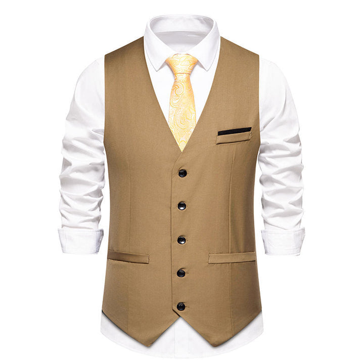 Herren elegante Anzugweste mit feiner Struktur und hochwertigem Material Echoarchiv