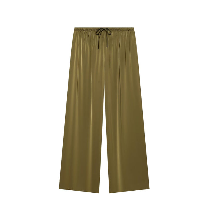 Damen nan luftig-weite Palazzo-Hose mit elastischem Bund und Kordelzug Echo Archiv
