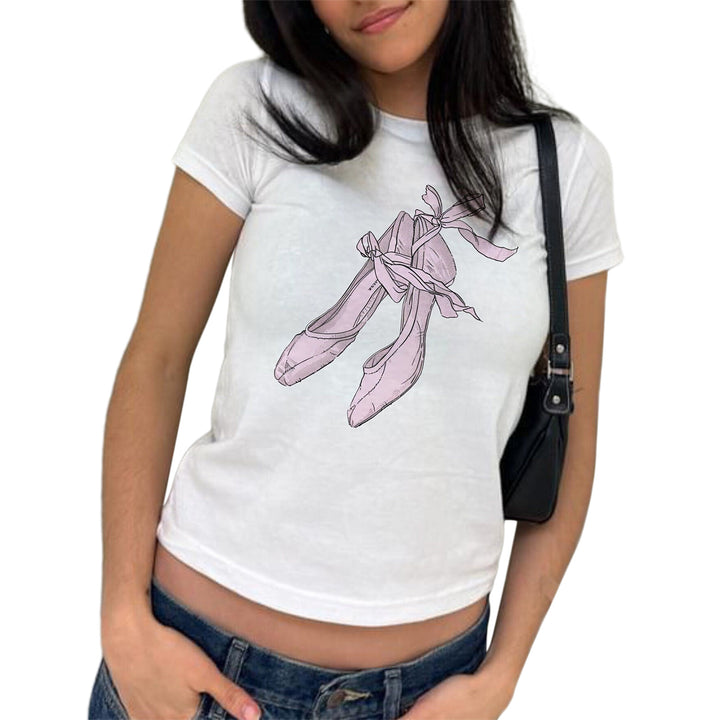 Damen T-Shirt mit verziertem Herz-Motiv Echo Archiv