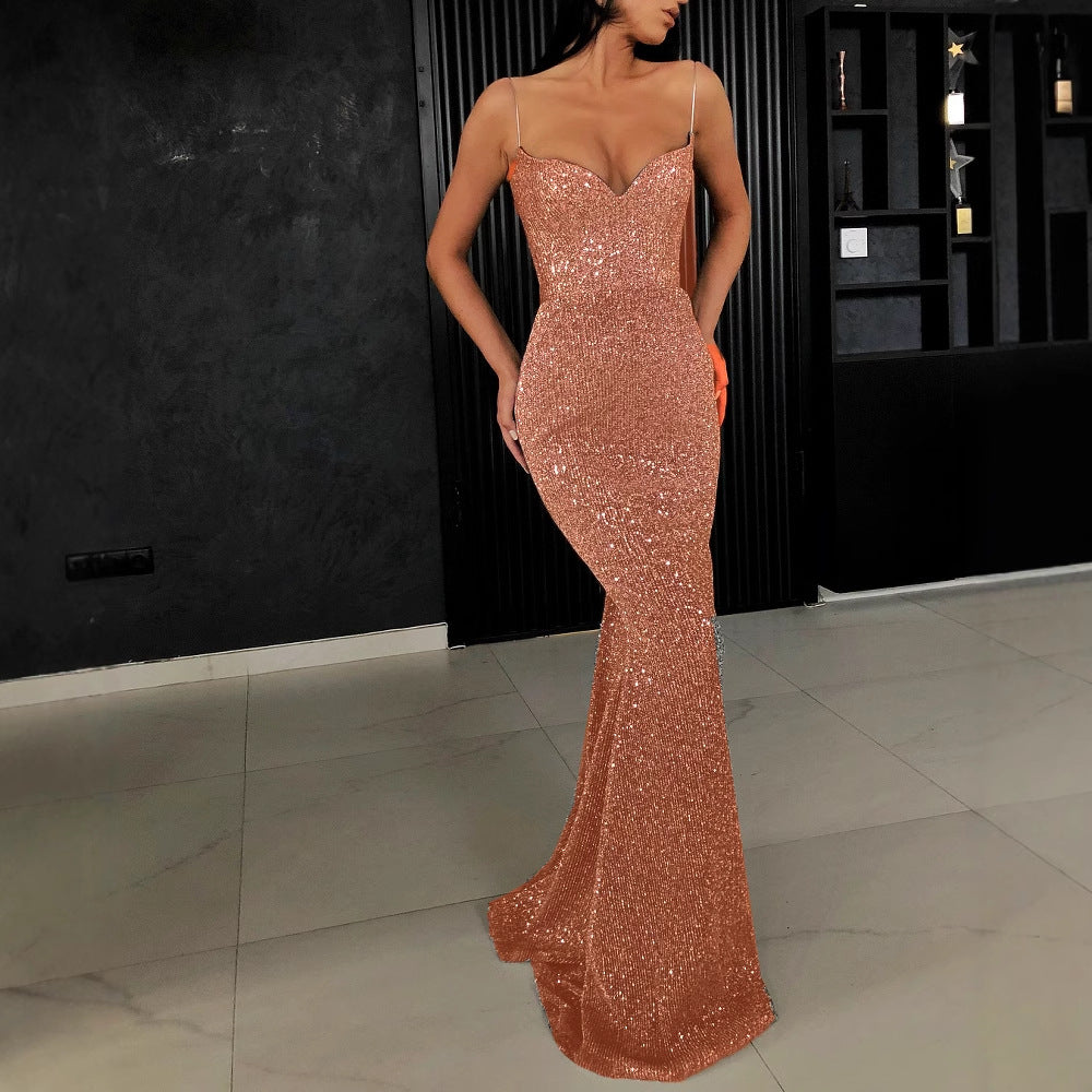 Damen Funkelndes Abendkleid im Sleek-Design Echo Archiv