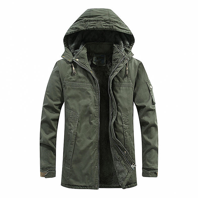 Herren funktionale Winterjacke mit enganliegendem Fleecefutter Echoarchiv