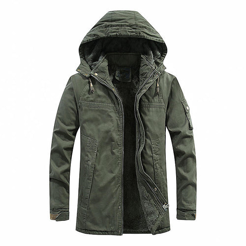 Herren funktionale Winterjacke mit enganliegendem Fleecefutter Echoarchiv
