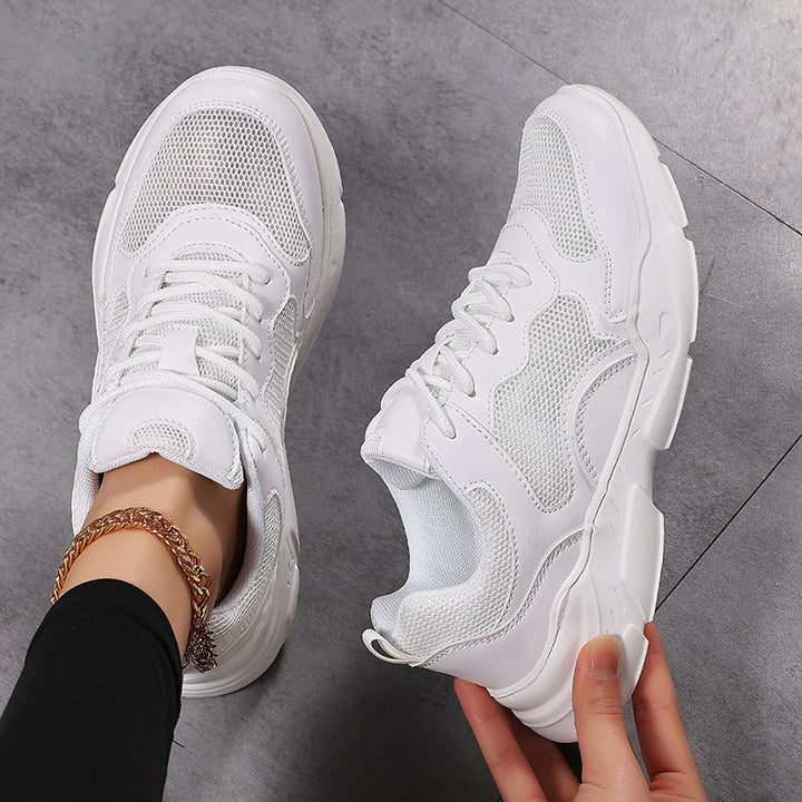 Damen nan moderner Komfort-Sneaker im Retro-Look mit atmungsaktivem Mesh, gepolsterter Ferse und profiliertem Leichtsohlenaufbau Echo Archiv