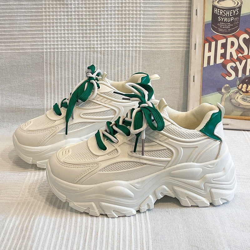 Damen Chunky Sneakers mit atmungsaktiver Mesh-Oberfläche und rutschfester Sohle Echo Archiv