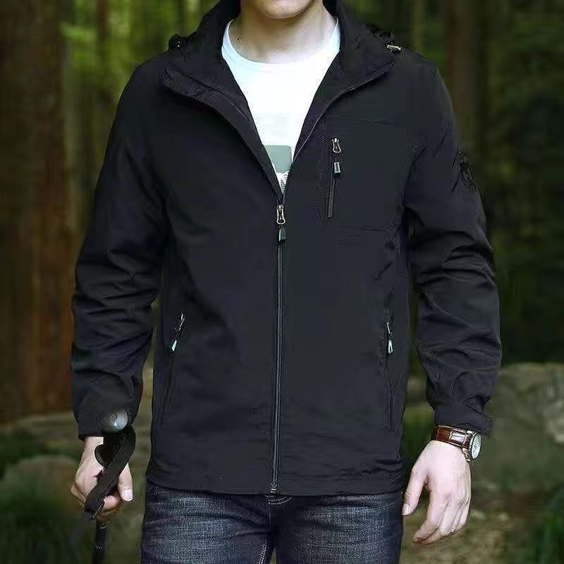 Herren Multifunktionale Zip-Jacke mit hohem Kragen Echo Archiv