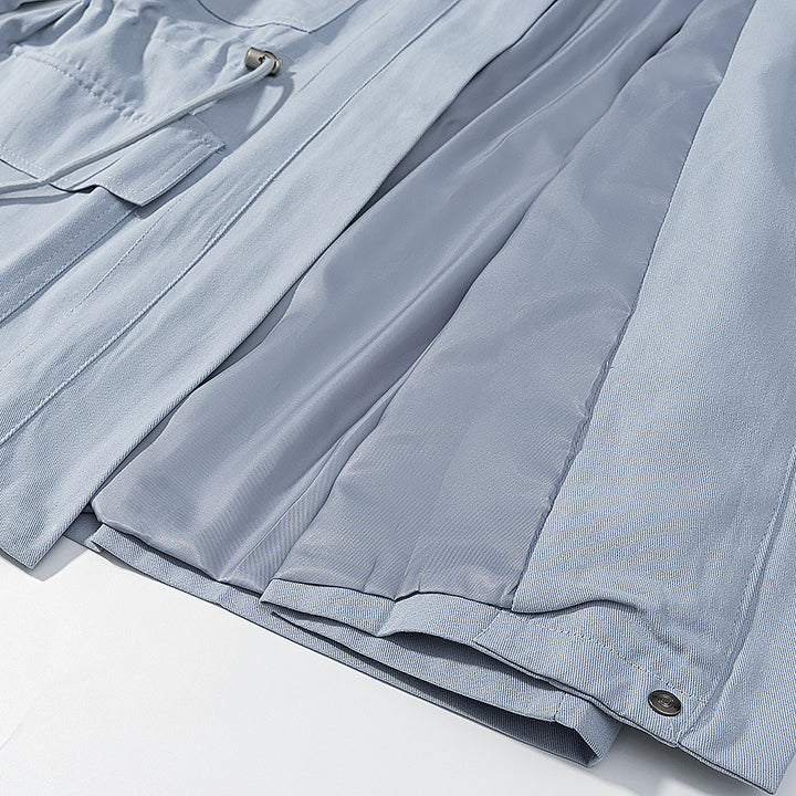 Damen Utility-Jacke mit Kordelzug, Stehkragen und aufgesetzten Taschen Echo Archiv
