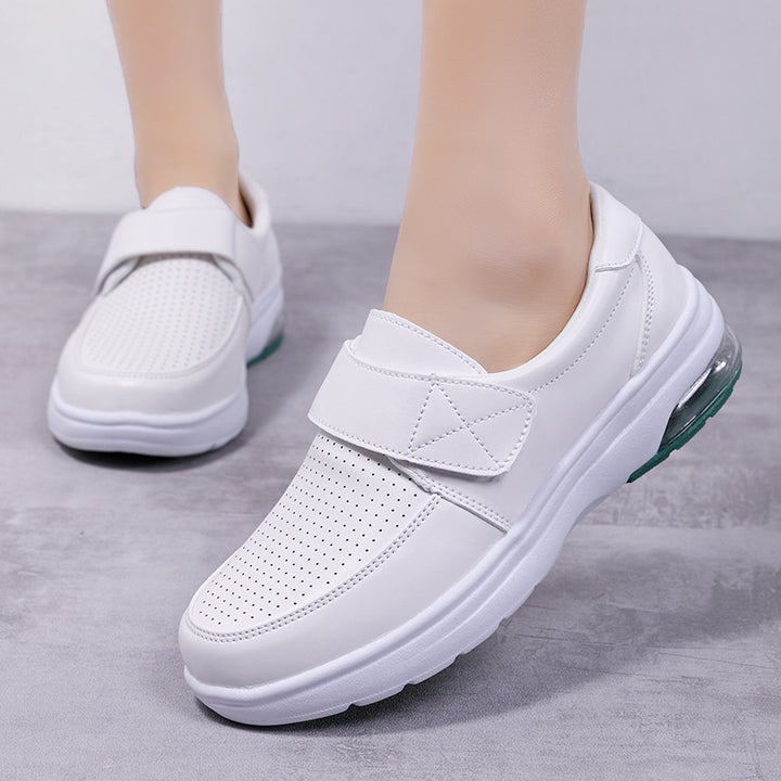 Herren nan orthopädische Komfort-Slipper mit Klettverschluss und sichtbarem Luftkissen Echo Archiv