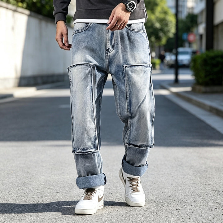 Herren Moderne Cargo-Jeans Echoarchiv