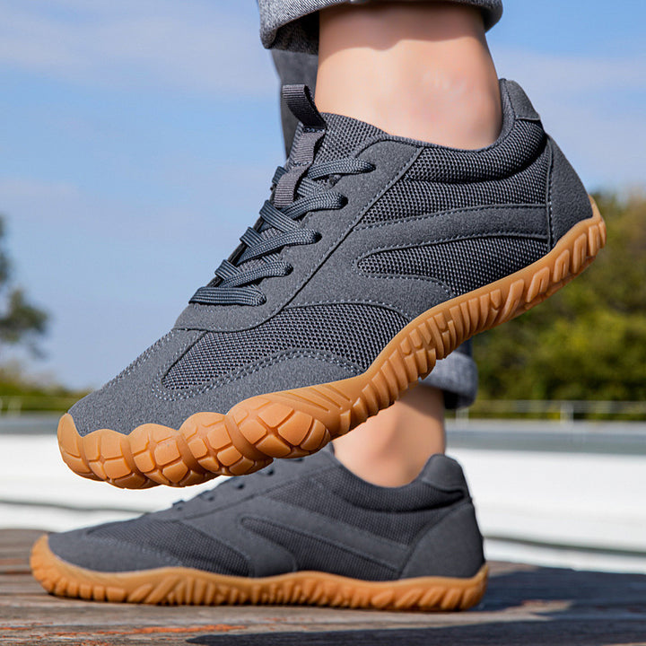 Unisex atmungsaktive Mesh-Sneaker mit Wildleder-Overlays, flexibler Profilsohle und ergonomischem Fußbett – Norré
