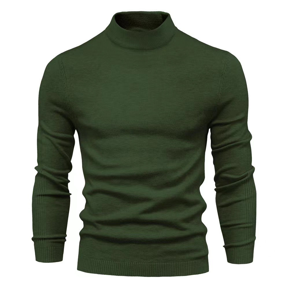 Herren stilvoller Rollkragenpullover aus weicher Merinowolle Echoarchiv