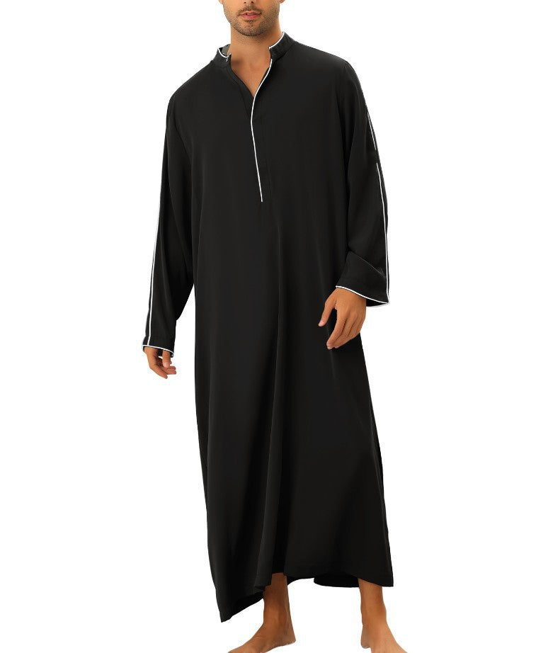 Herren hochentwickelter Kaftan mit sportlichem Stehkragen und eleganten Kontrastdetails Echoarchiv
