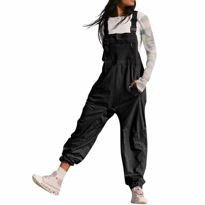Damen Lässiger Jumpsuit mit praktischen Taschen und elastischem Saum Echo Archiv