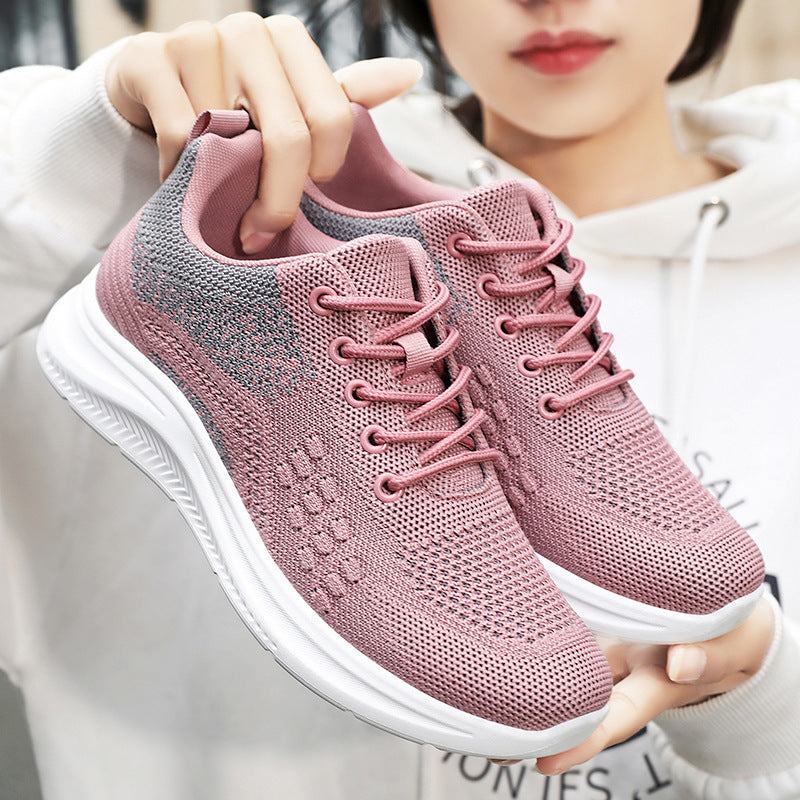 Damen nan atmungsaktive Strick-Walking-Sneaker mit sockenähnlichem Schaft, gepolsterter Fersenstütze und flexibler Leichtlaufsohle Echo Archiv