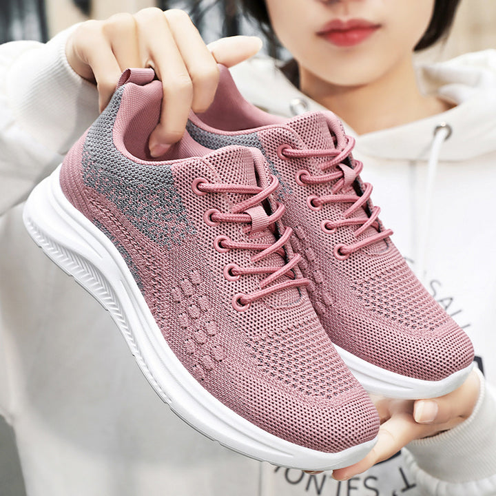 Damen nan atmungsaktive Strick-Walking-Sneaker mit sockenähnlichem Schaft, gepolsterter Fersenstütze und flexibler Leichtlaufsohle Echo Archiv