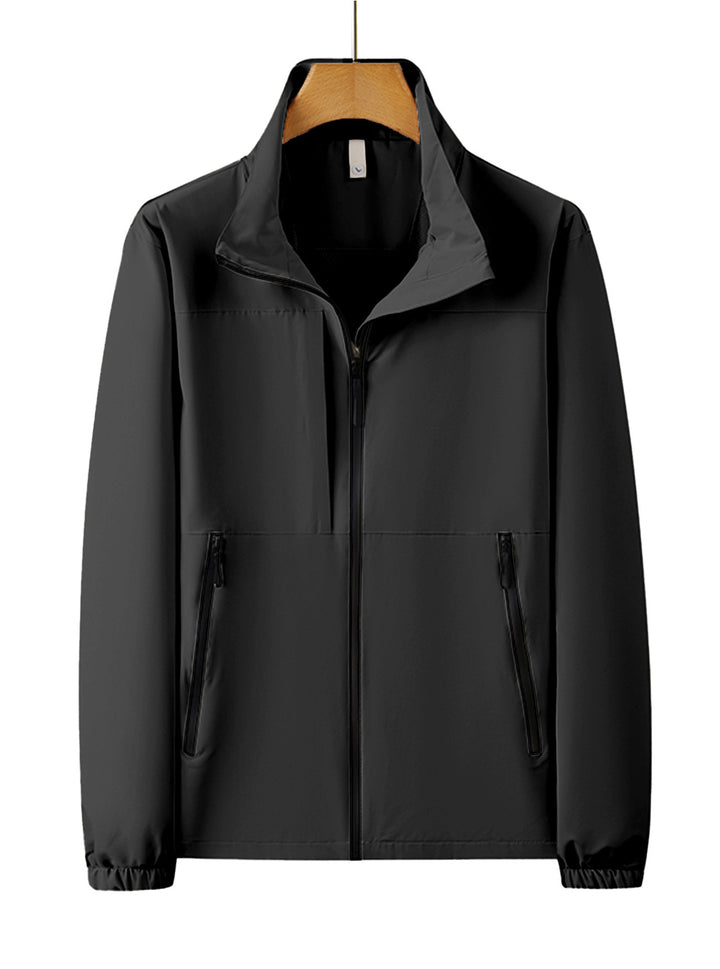Herren leichte Windjacke mit praktischen Reißverschlusstaschen Echoarchiv
