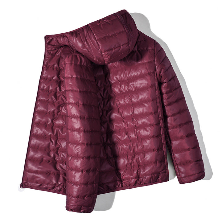 Herren leichte Steppjacke mit Kapuze und wasserabweisender Beschichtung Echoarchiv