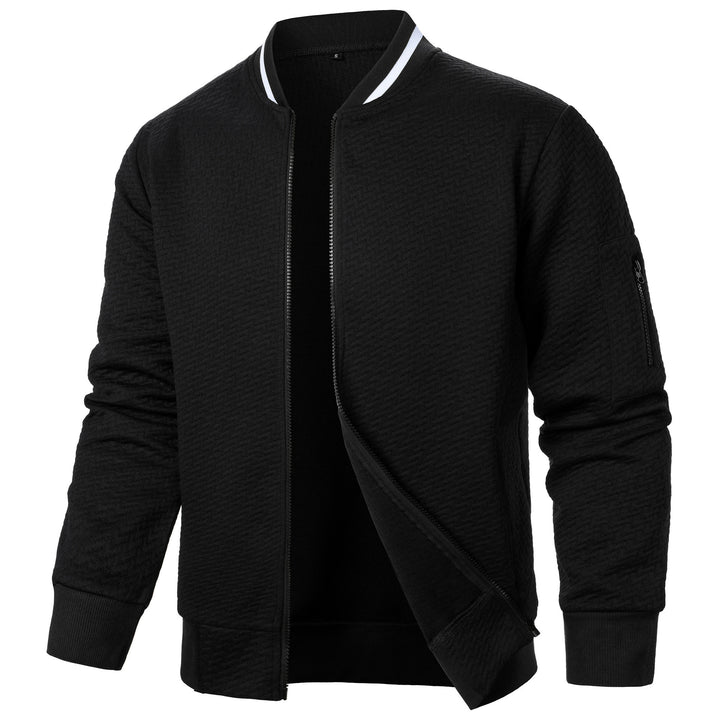 Herren modische Bomberjacke mit strukturiertem Design und funktionalen Taschen Echoarchiv