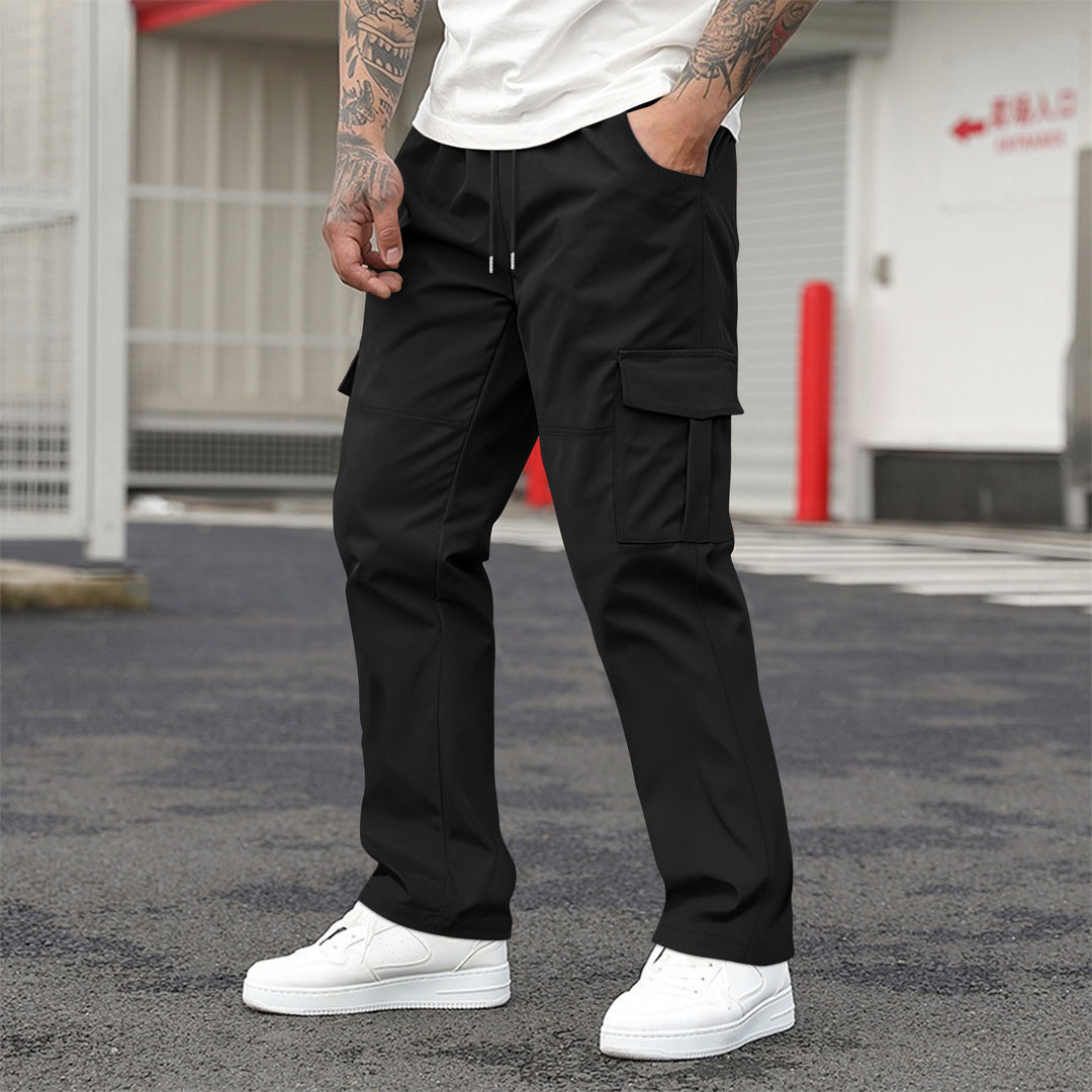 Herren Cargo-Hose mit praktischen Seitentaschen und elastischem Bund Echoarchiv
