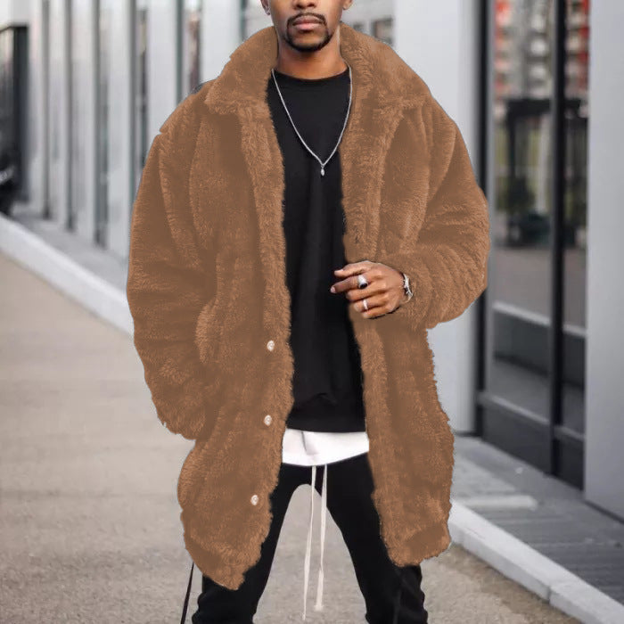 Herren kuschelige und warme Fleecejacke Echoarchiv